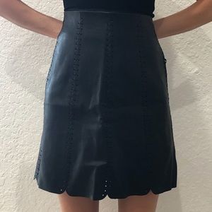 Club Monaco Faux leather skirt